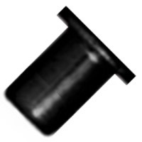 0620-80-003 FLAT FLANGED EYELET BLACK